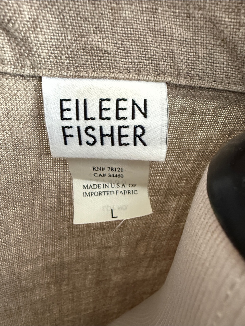 Size L Eileen Fisher Sleeveless Button-Down Linen Maxi Dress - Picture 2 of 5